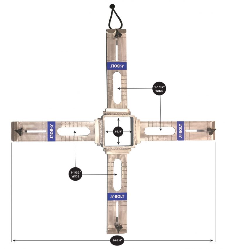 X-Bolt – Heavy Duty, Reusable, Light Pole Bolt Pattern Template